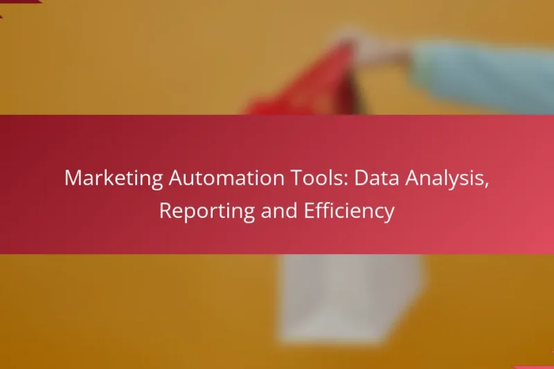 Ferramentas de Automação de Marketing: Análise de Dados, Relatórios e Eficiência