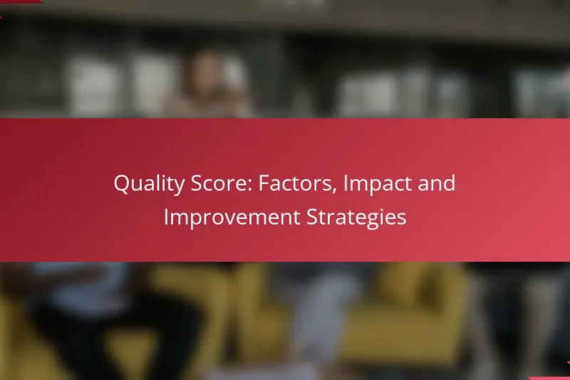 Pontuação de Qualidade: Fatores, Impacto e Estratégias de Melhoria