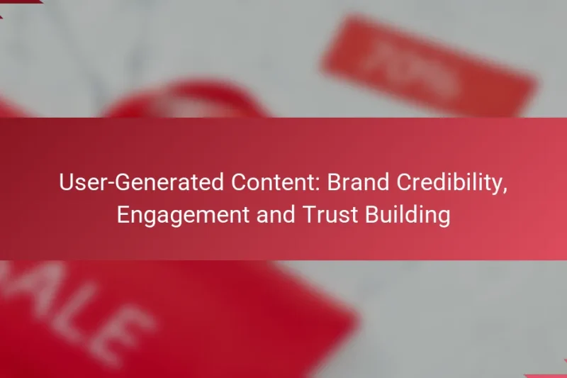 User-Generated Content: Brand Credibility, Engagement and Trust Building